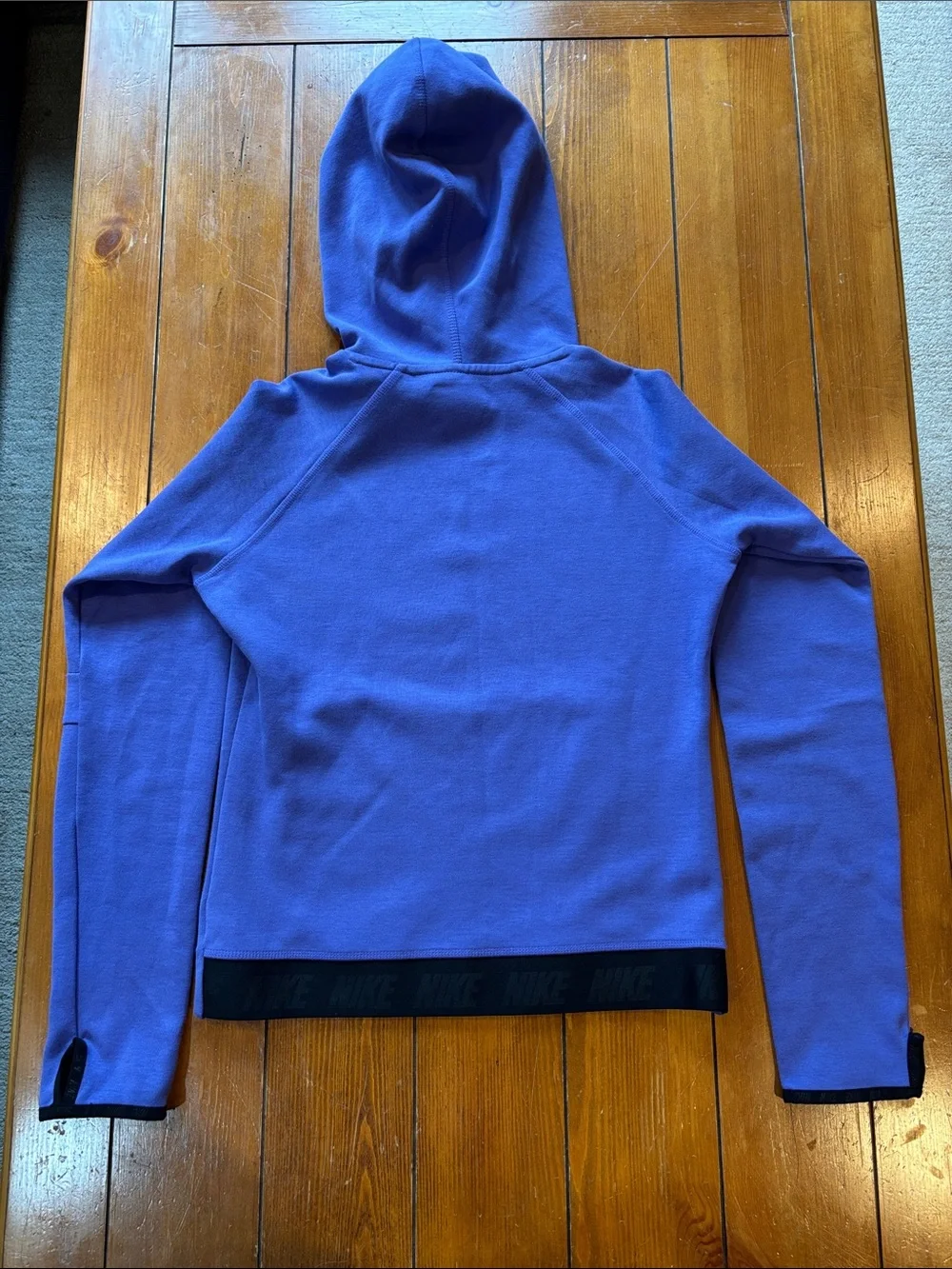 NIKE Vintage Purple Hooded Performance Sweatshirt Women’s Size Small EUC